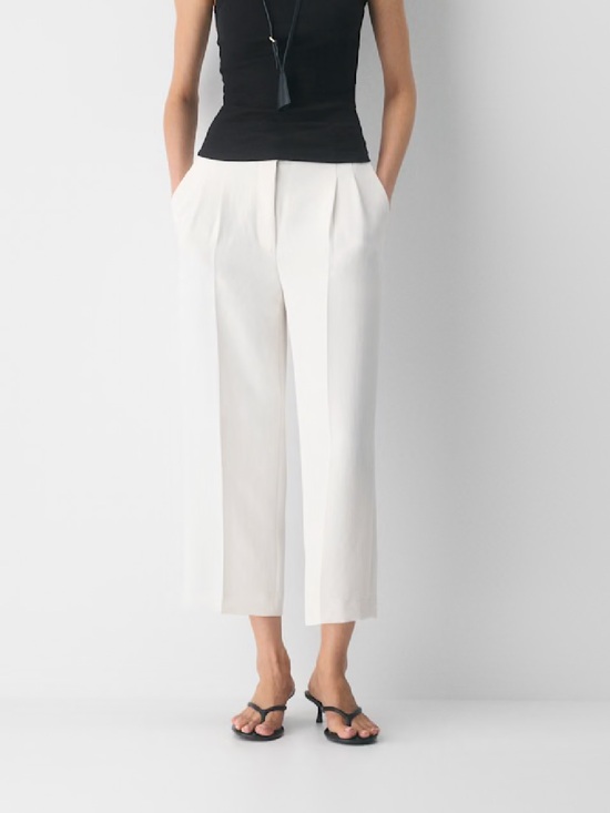 Aritzia Pants - Aritzia Wilfred Effortless Cropped Pants Crepette
